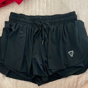 2 in 1 flowy workout shorts, brand luogongzi, size small, new condition